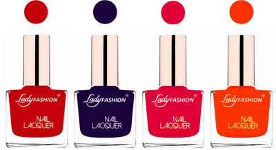 Lady Fashion Ultra High Shine Long Stay Nail Polish Juicy Red,Blue,Sweet Red,Juicy Orange(Pack of 4)
Lady Fashion Ultra High Shine Long Stay Nail Polish Juicy Red,Blue,Sweet Red,Juicy Orange(Pack of 4)