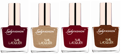Lady Fashion Ultra High Shine Long Stay Nail Polish Maroon,Beach,Pink,Cooper(Pack of 4)
Lady Fashion Ultra High Shine Long Stay Nail Polish Maroon,Beach,Pink,Cooper(Pack of 4)