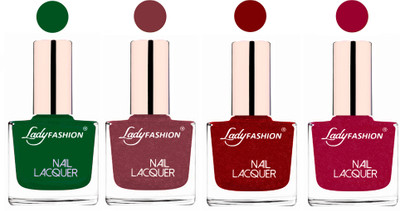 Lady Fashion Ultra High Shine Long Stay Nail Polish Dark Green,Mauve,Red,Bright Pink(Pack of 4)
Lady Fashion Ultra High Shine Long Stay Nail Polish Dark Green,Mauve,Red,Bright Pink(Pack of 4)