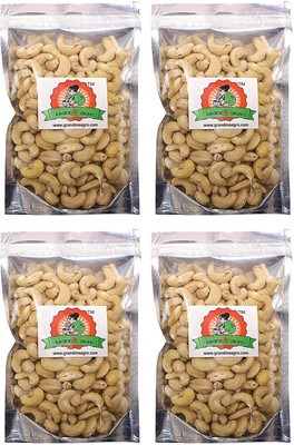 Grandma Agro Cashew Nuts (Kaju), (250g+ 250g+ 250g+ 250g) (Pack of 4) Cashews(1 kg, Pouch)
Grandma Agro Cashew Nuts (Kaju), (250g+ 250g+ 250g+ 250g) (Pack of 4) Cashews(1 kg, Pouch)