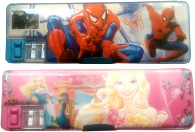 HOTDEALZZ Magnetic Disney Princess, Spiderman Art Plastic Pencil Boxes(Set of 2, Pink, Dark Blue)
HOTDEALZZ Magnetic Disney Princess, Spiderman Art Plastic Pencil Boxes(Set of 2, Pink, Dark Blue)