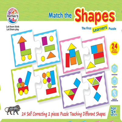 Ratnas MATCH THE SHAPES JIGSAW FOR KIDS(48 Pieces)