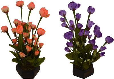 Fancymart FP-0784-612 Multicolor Rose Artificial Flower with Pot(5 inch, Pack of 2)
Fancymart FP-0784-612 Multicolor Rose Artificial Flower with Pot(5 inch, Pack of 2)