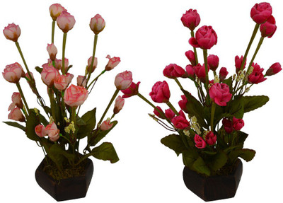 Fancymart FP-0779-609 Multicolor Rose Artificial Flower with Pot(5 inch, Pack of 2)
Fancymart FP-0779-609 Multicolor Rose Artificial Flower with Pot(5 inch, Pack of 2)