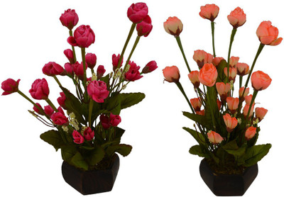 Fancymart FP-0786-614 Multicolor Rose Artificial Flower with Pot(5 inch, Pack of 2)
Fancymart FP-0786-614 Multicolor Rose Artificial Flower with Pot(5 inch, Pack of 2)