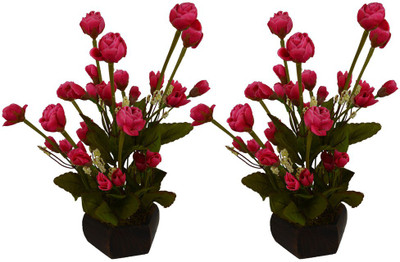 Fancymart FP-0772-602 Multicolor Rose Artificial Flower with Pot(5 inch, Pack of 2)
Fancymart FP-0772-602 Multicolor Rose Artificial Flower with Pot(5 inch, Pack of 2)