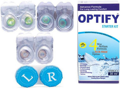 Optify Color Contact Lens Zero Power Monthly Contact Lens(0, Green-Aqua-Hazel, Pack of 3)
Optify Color Contact Lens Zero Power Monthly Contact Lens(0, Green-Aqua-Hazel, Pack of 3)