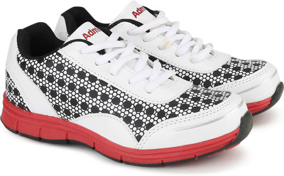 Admirai Girls Lace Running Shoes(White, White;black;red