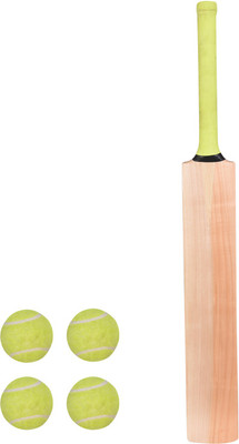 W SIGNATURE PLAIN Bat+ 4 Tennis Ball Cricket Kit(Bat Size: 6 (Age Group 11 - 13 Years))