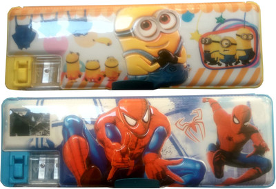 HOTDEALZZ Magnetic Minnions, Spiderman Art Plastic Pencil Boxes(Set of 2, Yellow, Red)
HOTDEALZZ Magnetic Minnions, Spiderman Art Plastic Pencil Boxes(Set of 2, Yellow, Red)