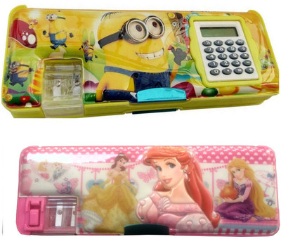 Shreejee Magnetic Disney Princess, Minnions Art Plastic Pencil Boxes(Set of 2, Yellow, Pink)
Shreejee Magnetic Disney Princess, Minnions Art Plastic Pencil Boxes(Set of 2, Yellow, Pink)