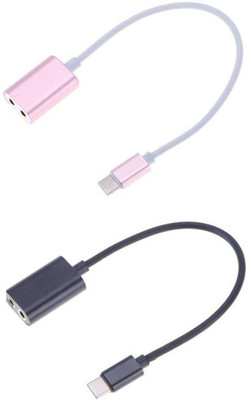OLECTRA Set of 2 USB 3.1 Type C To 1x2 3.5mm Headphone Splitter (Black & Pink) USB Adapter(Multicolor)
OLECTRA Set of 2 USB 3.1 Type C To 1x2 3.5mm Headphone Splitter (Black & Pink) USB Adapter(Multicolor)