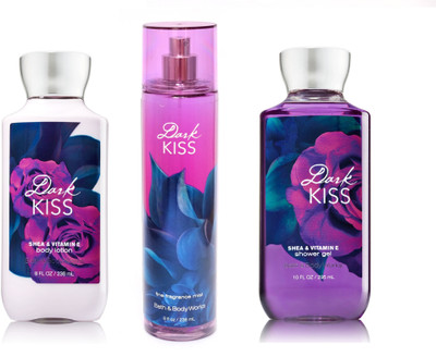 Bath & Body Works Dark Kiss Gift Set Body Lotion Shower Gel and Fragrance Mist(907 g)
Bath & Body Works Dark Kiss Gift Set Body Lotion Shower Gel and Fragrance Mist(907 g)