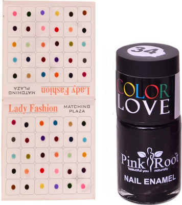 Pink Root Nail Polish No. 34 (15ml) Lady Fashion Multi Color No. 13 Bindi(Set of 2)
Pink Root Nail Polish No. 34 (15ml) Lady Fashion Multi Color No. 13 Bindi(Set of 2)