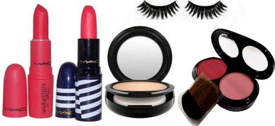9 to 5 Eyelashes, Studio Fix Powder Plus Compact Of Mac 15 gm, Giambattista valli Matte Finish Red Lipstick,Fabulous Pinkish Red Lipstick With Two Shade Blusher(Set of 5)
9 to 5 Eyelashes, Studio Fix Powder Plus Compact Of Mac 15 gm, Giambattista valli Matte Finish Red Lipstick,Fabulous Pinkish Red Lipstick With Two Shade Blusher(Set of 5)