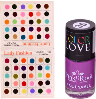 Pink Root Nail Polish No. 35 (15ml) Lady Fashion Multi Color No. 14 Bindi(Set of 2)
Pink Root Nail Polish No. 35 (15ml) Lady Fashion Multi Color No. 14 Bindi(Set of 2)