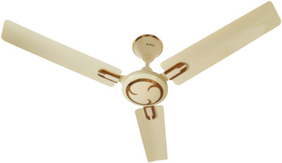 PLAZA Eluga-Deco 1200 mm 3 Blade Ceiling Fan(Ivory, Pack of 1)