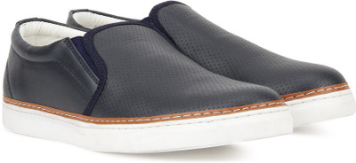 Provogue Slip On Sneakers For Men(Grey, Navy