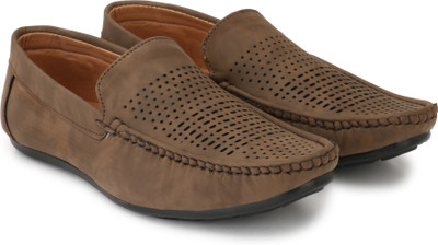 TURISMO 051101BROWN Loafers For Men(Brown