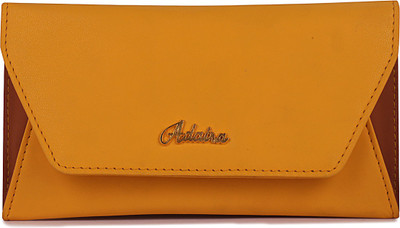 ADAIRA Girls Yellow Artificial Leather Wallet(2 Card Slots)