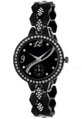 Varni Retail Latest Round Dial Black Metal Strap Diamond Girls Watch For Women Watch - For Women
Varni Retail Latest Round Dial Black Metal Strap Diamond Girls Watch For Women Watch - For Women