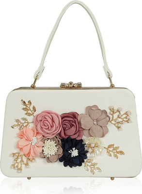 Kleio Wedding, Party, Festive White Clutch
