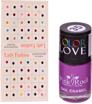 Pink Root Nail Polish No. 35 (15ml) Lady Fashion Multi Color No. 13 Bindi(Set of 2)
Pink Root Nail Polish No. 35 (15ml) Lady Fashion Multi Color No. 13 Bindi(Set of 2)