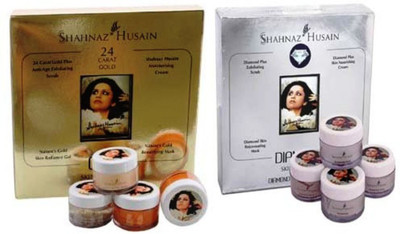 shahnaz herbals Gold and Diamond facial kit(Set of 2)