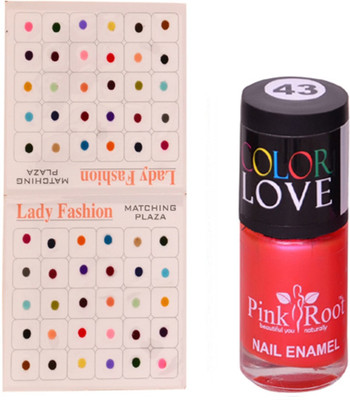 Pink Root Nail Polish No. 43 (15ml) Lady Fashion Multi Color No. 13 Bindi(Set of 2)
Pink Root Nail Polish No. 43 (15ml) Lady Fashion Multi Color No. 13 Bindi(Set of 2)