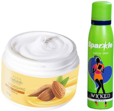 Avon Anew NATURALS COLD CREAM NURISHING (50 g) With one sparkle perfume spray 150 ml(Set of 2)
Avon Anew NATURALS COLD CREAM NURISHING (50 g) With one sparkle perfume spray 150 ml(Set of 2)