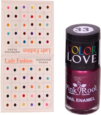 Pink Root Nail Polish No. 33 (15ml) Lady Fashion Multi Color No. 13 Bindi(Set of 2)
Pink Root Nail Polish No. 33 (15ml) Lady Fashion Multi Color No. 13 Bindi(Set of 2)
