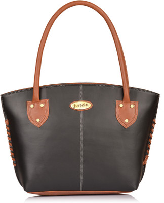 Fostelo Shoulder Bag(Black, Tan)