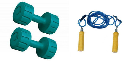 PEANA GREEN COLOR 4KG VINYL PLASTIC DUMBELL AND BLUE COLOR WOODEN HANDLE SKIPPING ROPE Gym & Fitness Kit
PEANA GREEN COLOR 4KG VINYL PLASTIC DUMBELL AND BLUE COLOR WOODEN HANDLE SKIPPING ROPE Gym & Fitness Kit