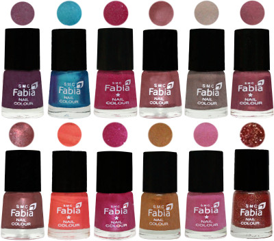 Fabia Premium Shine & Glossy Nail Polish Collection Shades (12 Pcs Combo) Light Jam-Denim-Hot Magenta-Lip-Light Beige-Dusty Pink-Dark Red Chrome-Peach-Light Magenta-Golden -Light Plum-Jerry Wine(Pack of 12)
Fabia Premium Shine & Glossy Nail Polish Collection Shades (12 Pcs Combo) Light Jam-Denim-Hot Magenta-Lip-Light Beige-Dusty Pink-Dark Red Chrome-Peach-Light Magenta-Golden -Light Plum-Jerry Wine(Pack of 12)