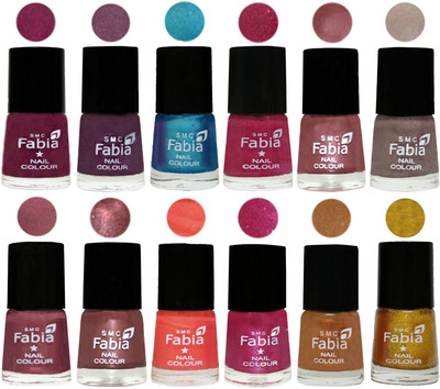 Fabia Premium Shine & Glossy Nail Polish Collection Shades (12 Pcs Combo) Cherry Blossom-Light Jam-Denim-Hot Magenta-Lip-Light Beige-Dusty Pink-Dark Red Chrome-Peach-Light Magenta-Golden -Jerry Golden(Pack of 12)
Fabia Premium Shine & Glossy Nail Polish Collection Shades (12 Pcs Combo) Cherry Blossom-Light Jam-Denim-Hot Magenta-Lip-Light Beige-Dusty Pink-Dark Red Chrome-Peach-Light Magenta-Golden -Jerry Golden(Pack of 12)
