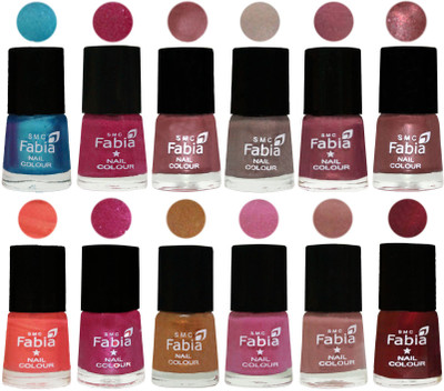 Fabia Premium Shine & Glossy Nail Polish Collection Shades (12 Pcs Combo) Denim-Hot Magenta-Lip-Light Beige-Dusty Pink-Dark Red Chrome-Peach-Light Magenta-Golden -Light Plum-Nude-Maroon(Pack of 12)
Fabia Premium Shine & Glossy Nail Polish Collection Shades (12 Pcs Combo) Denim-Hot Magenta-Lip-Light Beige-Dusty Pink-Dark Red Chrome-Peach-Light Magenta-Golden -Light Plum-Nude-Maroon(Pack of 12)