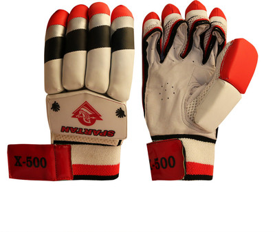 Spartan X-500 Batting Gloves (Men, Orange), Red