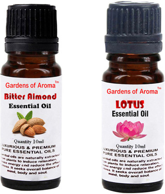 Gardens Of Aroma Bitter Almond Essential Oil And Lotus Essential Oil(20 ml)
Gardens Of Aroma Bitter Almond Essential Oil And Lotus Essential Oil(20 ml)