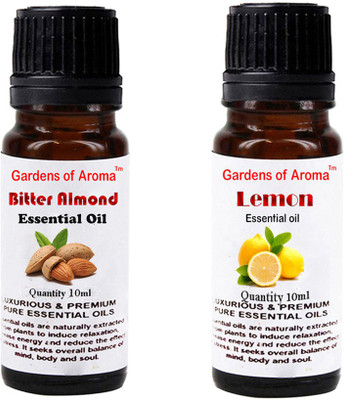 Gardens Of Aroma Bitter Almond Essential Oil And Lemon Essential Oil(20 ml)