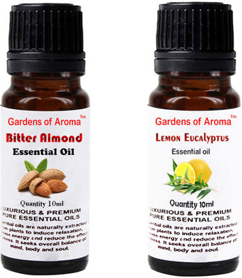 Gardens Of Aroma Bitter Almond Essential Oil And Lemon eucalyptus Essential Oil(20 ml)
Gardens Of Aroma Bitter Almond Essential Oil And Lemon eucalyptus Essential Oil(20 ml)