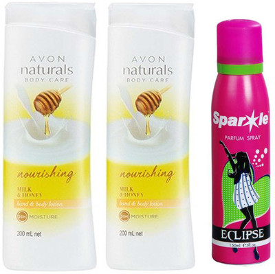 Avon Anew two NATURAL HAND BODY LOTION (200 ml) With one sparkle perfume spray 150 ml(Set of 3)
Avon Anew two NATURAL HAND BODY LOTION (200 ml) With one sparkle perfume spray 150 ml(Set of 3)