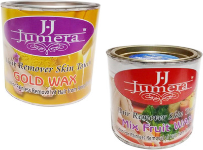 j.j jumera jumera special combo gold wax with mix fruit wax 650 Wax(300 g, Set of 2)
j.j jumera jumera special combo gold wax with mix fruit wax 650 Wax(300 g, Set of 2)