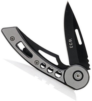 AlexVyan New W33 1 Pcs Pocket Camping Folding Knife With Silver Metal Handle, Stainless Steel Black Blade and Liner Lock Knives Pocket Knife(Black, Silver)
AlexVyan New W33 1 Pcs Pocket Camping Folding Knife With Silver Metal Handle, Stainless Steel Black Blade and Liner Lock Knives Pocket Knife(Black, Silver)