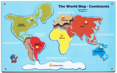 Skillofun Map Of Continent(Multicolor)