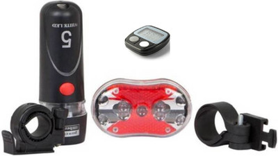 AlexVyan Bicycle Set of Special Speedometer and 5 LED Front and Rear Light Combo for Cycle LED Front Rear Light Combo(Black)
AlexVyan Bicycle Set of Special Speedometer and 5 LED Front and Rear Light Combo for Cycle LED Front Rear Light Combo(Black)