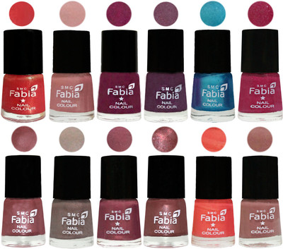 Fabia Premium Lacquer Extra Shine Nail Polish Shades Of (12 Pcs Nail Polish) Red Orange-Shrimp Pastell-Cherry Blossom-Light Jam-Denim-Hot Magenta-Lip-Light Beige-Dusty Pink-Dark Red Chrome-Peach-Nude(Pack of 12)
Fabia Premium Lacquer Extra Shine Nail Polish Shades Of (12 Pcs Nail Polish) Red Orange-Shrimp Pastell-Cherry Blossom-Light Jam-Denim-Hot Magenta-Lip-Light Beige-Dusty Pink-Dark Red Chrome-Peach-Nude(Pack of 12)