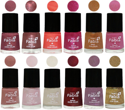 Fabia Premium Collection 12 Piece Color Nail Polish Shades Dusty Pink-Dark Red Chrome-Peach-Light Magenta-Golden -Light Plum-Nude-Lychee-Light Cream-Maroon-Light Violet-Light Golden(Pack of 12)
Fabia Premium Collection 12 Piece Color Nail Polish Shades Dusty Pink-Dark Red Chrome-Peach-Light Magenta-Golden -Light Plum-Nude-Lychee-Light Cream-Maroon-Light Violet-Light Golden(Pack of 12)