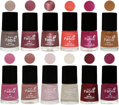 Fabia Premium Lacquer Extra Shine Nail Polish Shades Of (12 Pcs Nail Polish) Light Beige-Dusty Pink-Dark Red Chrome-Peach-Light Magenta-Golden -Light Plum-Nude-Lychee-Light Cream-Maroon-Rose Pink(Pack of 12)
Fabia Premium Lacquer Extra Shine Nail Polish Shades Of (12 Pcs Nail Polish) Light Beige-Dusty Pink-Dark Red Chrome-Peach-Light Magenta-Golden -Light Plum-Nude-Lychee-Light Cream-Maroon-Rose Pink(Pack of 12)