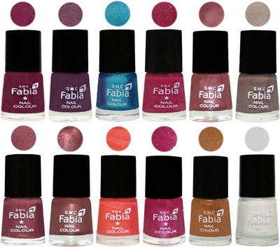 Fabia Premium Lacquer Extra Shine Nail Polish Shades Of (12 Pcs Nail Polish) Cherry Blossom-Light Jam-Denim-Hot Magenta-Lip-Light Beige-Dusty Pink-Dark Red Chrome-Peach-Light Magenta-Golden -White(Pack of 12)
Fabia Premium Lacquer Extra Shine Nail Polish Shades Of (12 Pcs Nail Polish) Cherry Blossom-Light Jam-Denim-Hot Magenta-Lip-Light Beige-Dusty Pink-Dark Red Chrome-Peach-Light Magenta-Golden -White(Pack of 12)