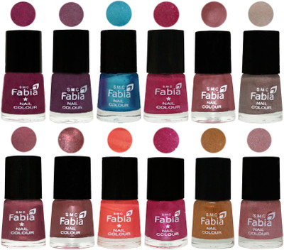 Fabia Premium Shine & Glossy Nail Polish Collection Shades (12 Pcs Combo) Cherry Blossom-Light Jam-Denim-Hot Magenta-Lip-Light Beige-Dusty Pink-Dark Red Chrome-Peach-Light Magenta-Golden -Light pink(Pack of 12)
Fabia Premium Shine & Glossy Nail Polish Collection Shades (12 Pcs Combo) Cherry Blossom-Light Jam-Denim-Hot Magenta-Lip-Light Beige-Dusty Pink-Dark Red Chrome-Peach-Light Magenta-Golden -Light pink(Pack of 12)